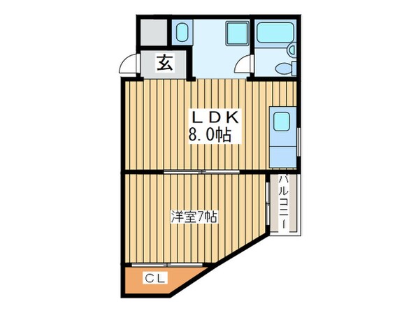 サンハイツ山崎の物件間取画像